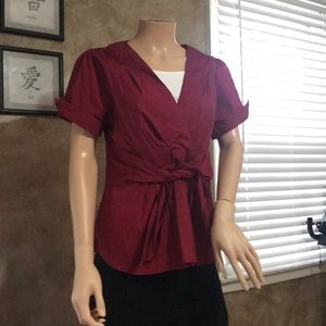Great for the holidays cranberry red blouse